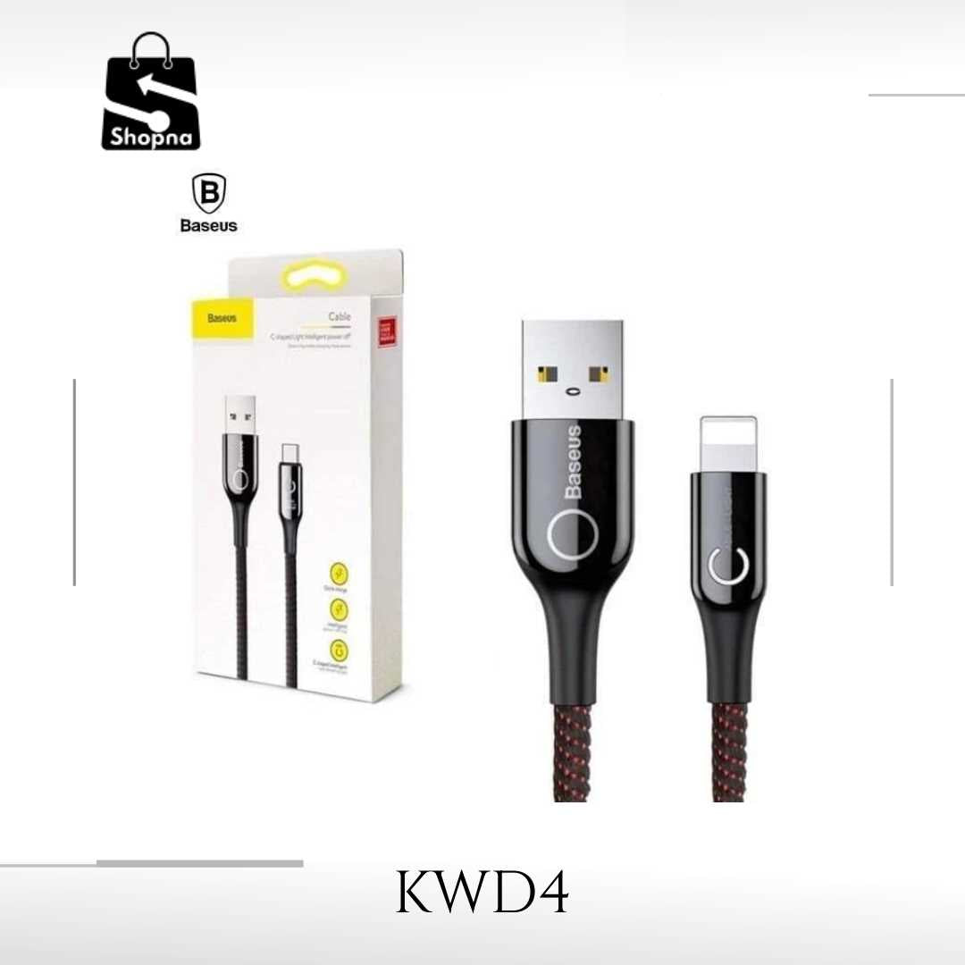 Baseus C-shaped Light Intelligent Power-off Cable | Shopna Online Store .