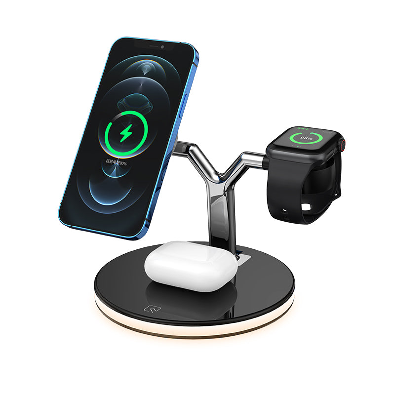 3 in 1 Magnetic Wireless Charger 25W Qi Fast Charging Station | Shopna Online Store .