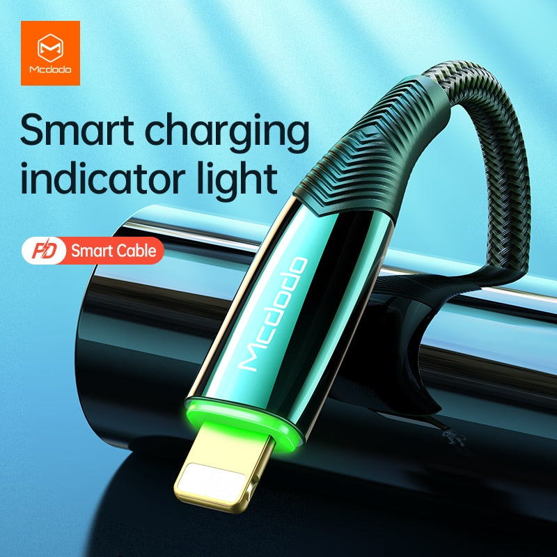 MCDODO Type-C to Lightning 20W 1.8M smart cable | Shopna Online Store .