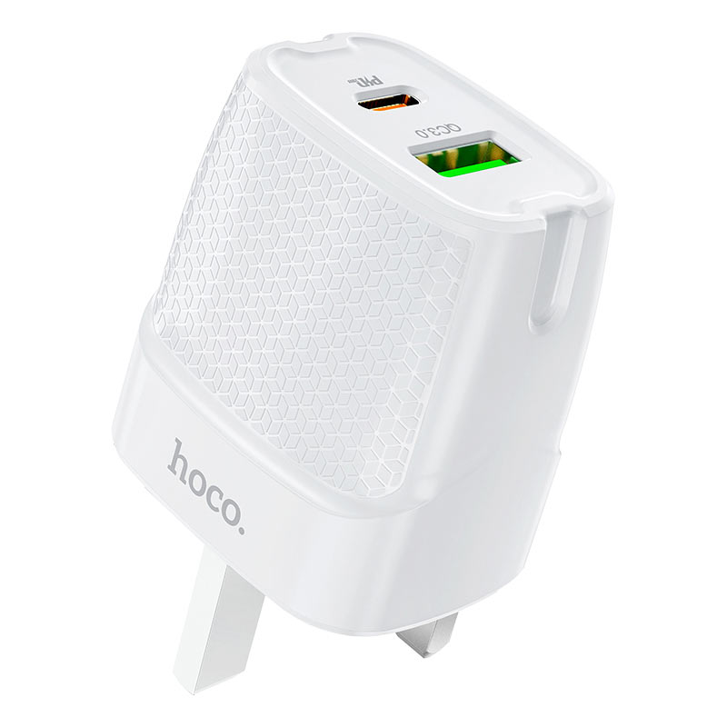 Wall charger “C85B Bright” PD20W + QC3.0 UK plug | Shopna Online Store .