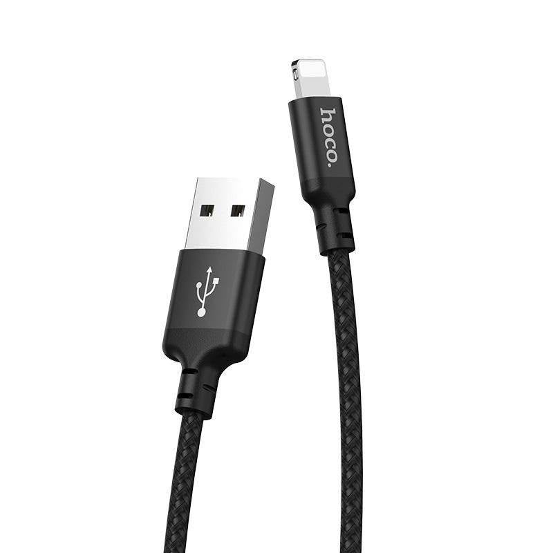 hoco. Cable USB to Lightning “X14 Times speed” charging data sync canned package | Shopna Online Store .