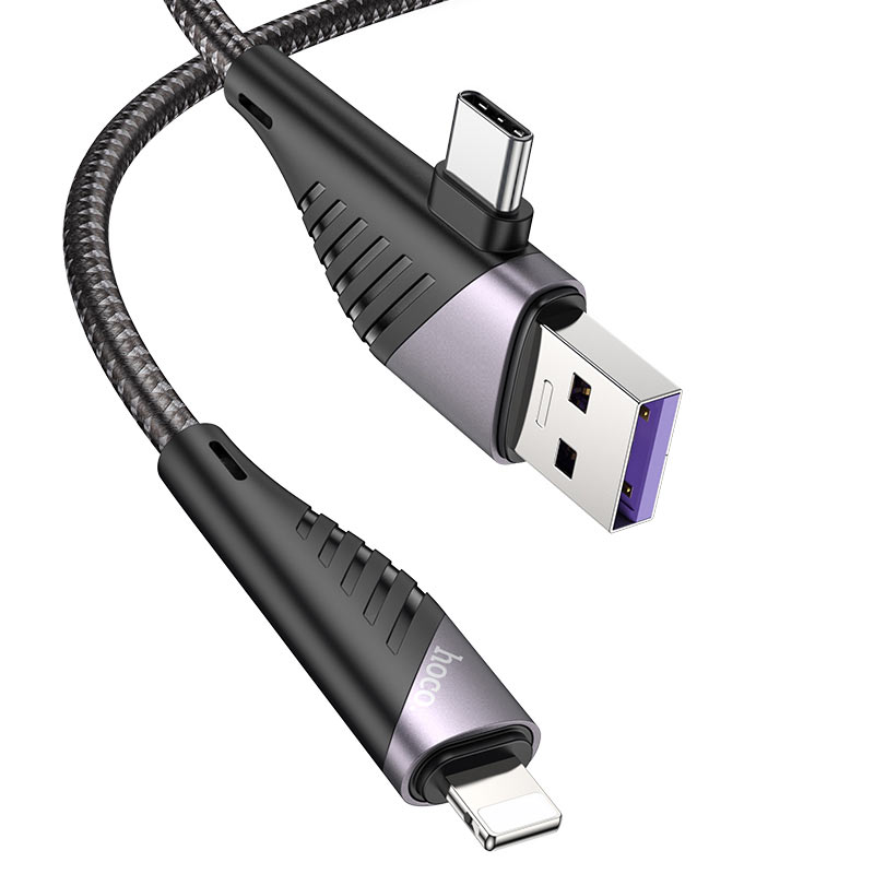 Cable 2-in-1 USB / Type-C to Lightning “U95 Freeway” PD 20W | Shopna Online Store .