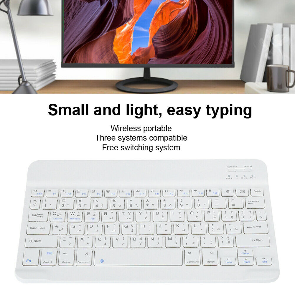 Ultra‑Thin Bluetooth Keyboard Arabic Android ,iOS and Windows | Shopna Online Store .